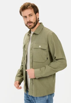 Overshirt aus Leinen-Baumwoll-Mix