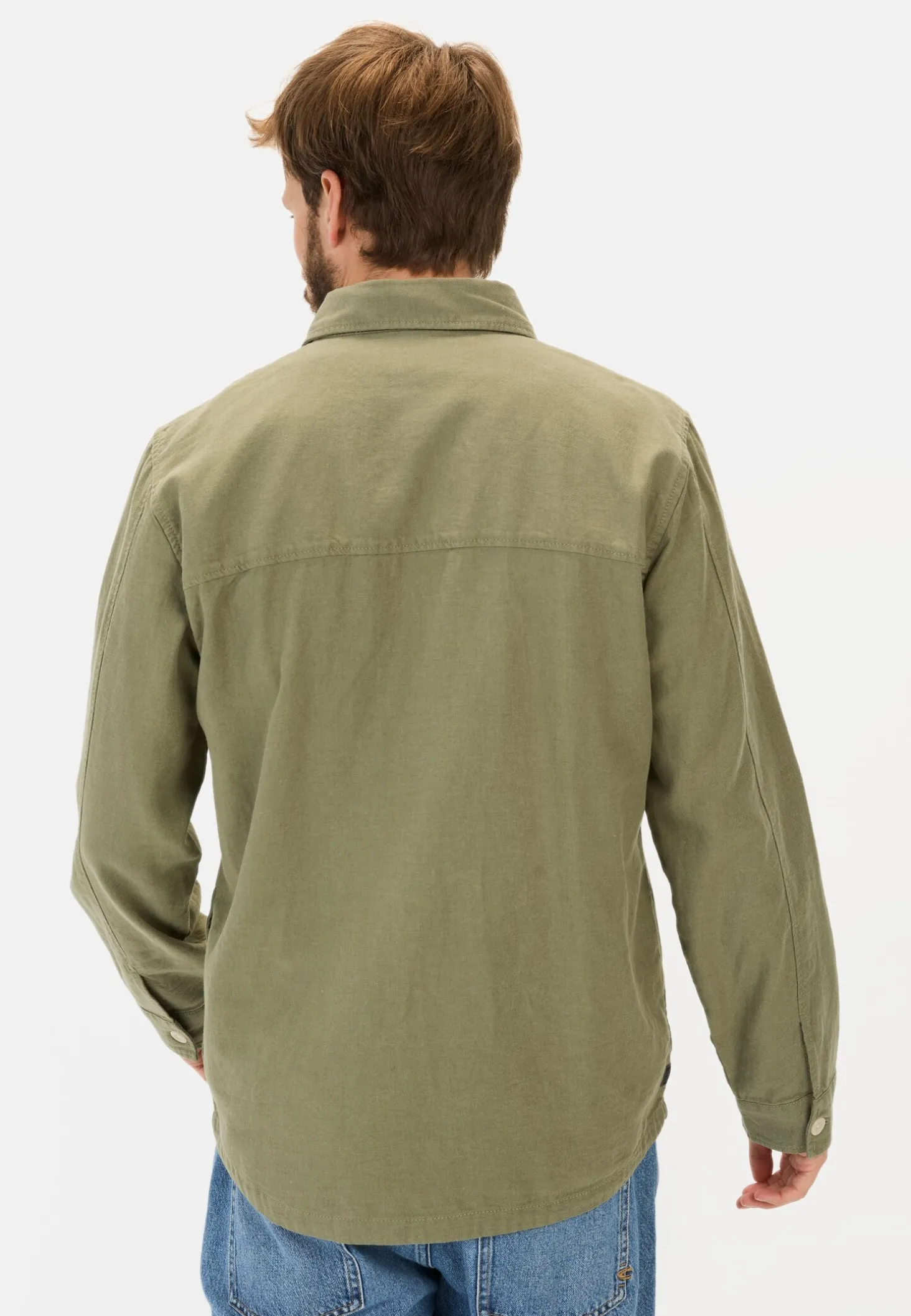 Overshirt aus Leinen-Baumwoll-Mix