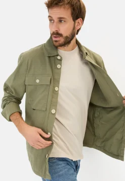 Overshirt aus Leinen-Baumwoll-Mix