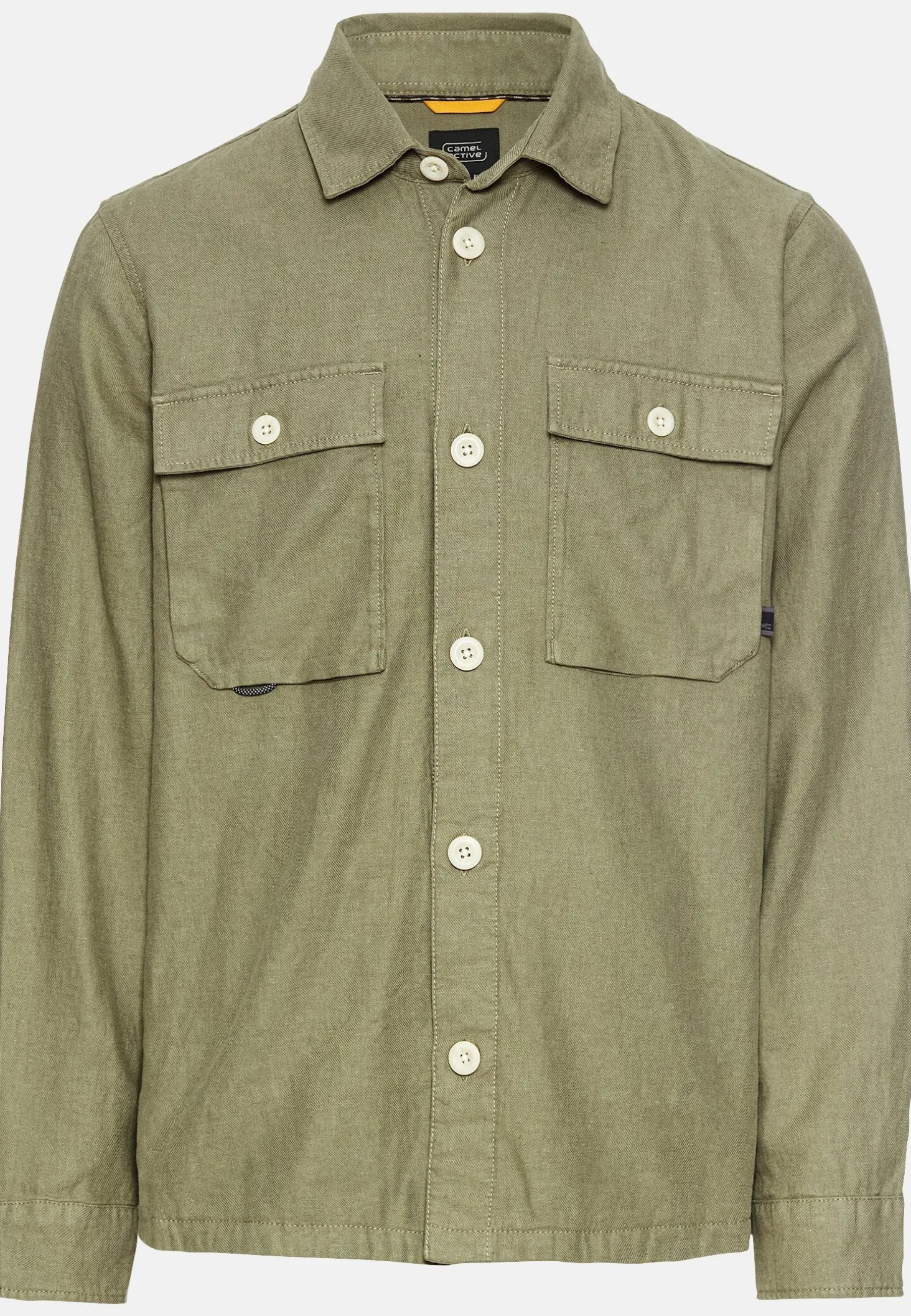 Overshirt aus Leinen-Baumwoll-Mix