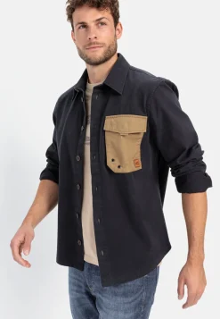 Overshirt aus reiner Baumwolle