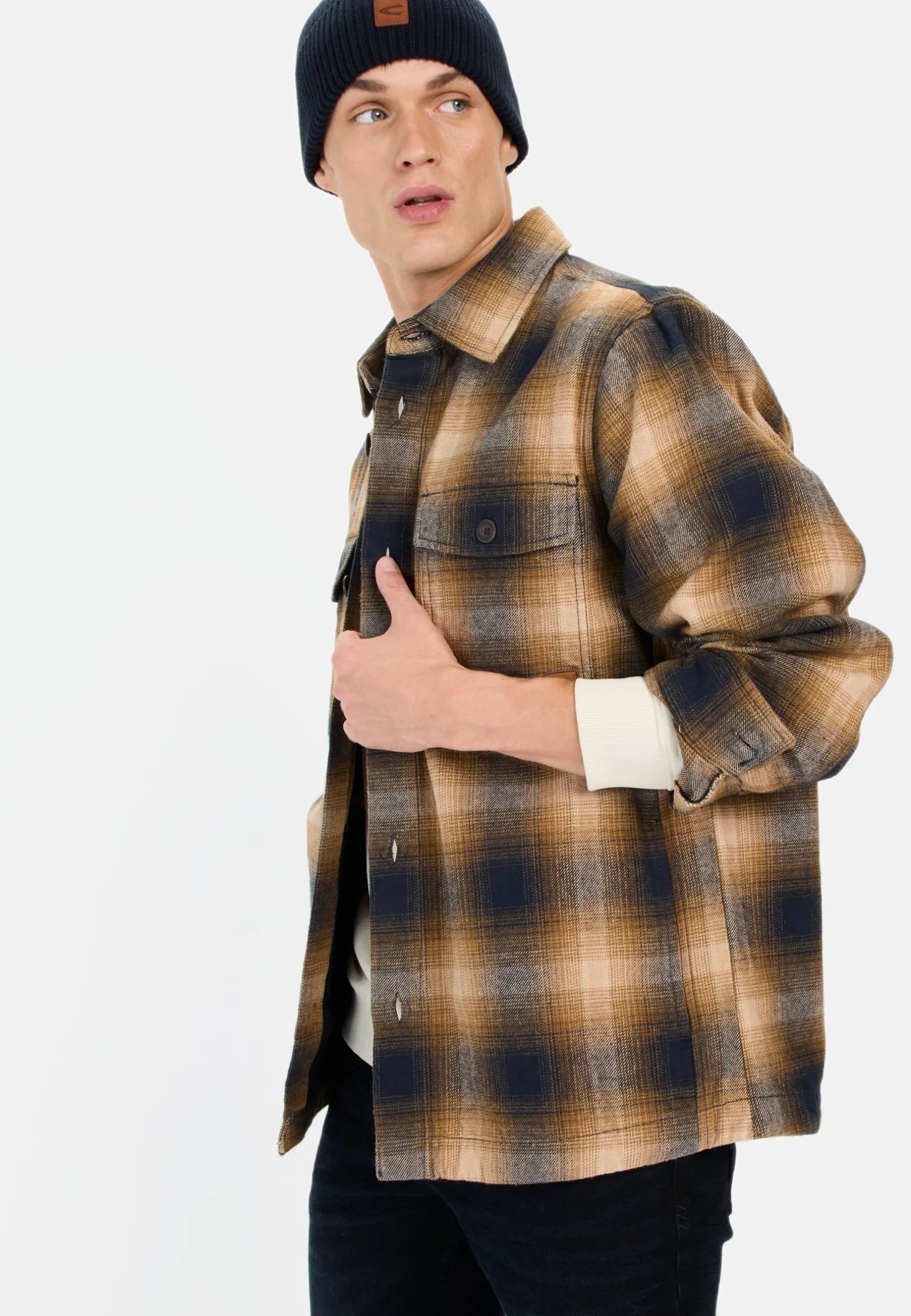 Overshirt aus reiner Baumwolle