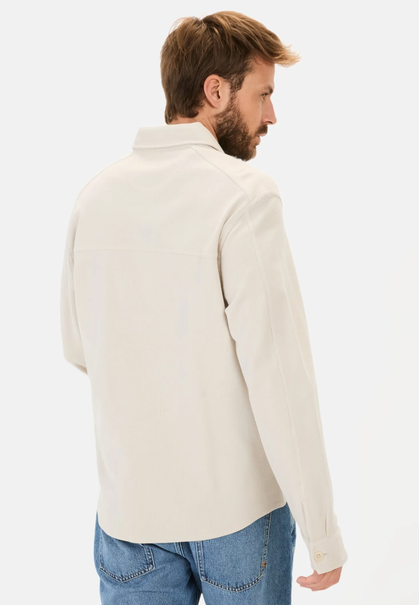 Overshirt aus reiner Baumwolle