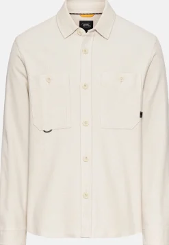 Overshirt aus reiner Baumwolle