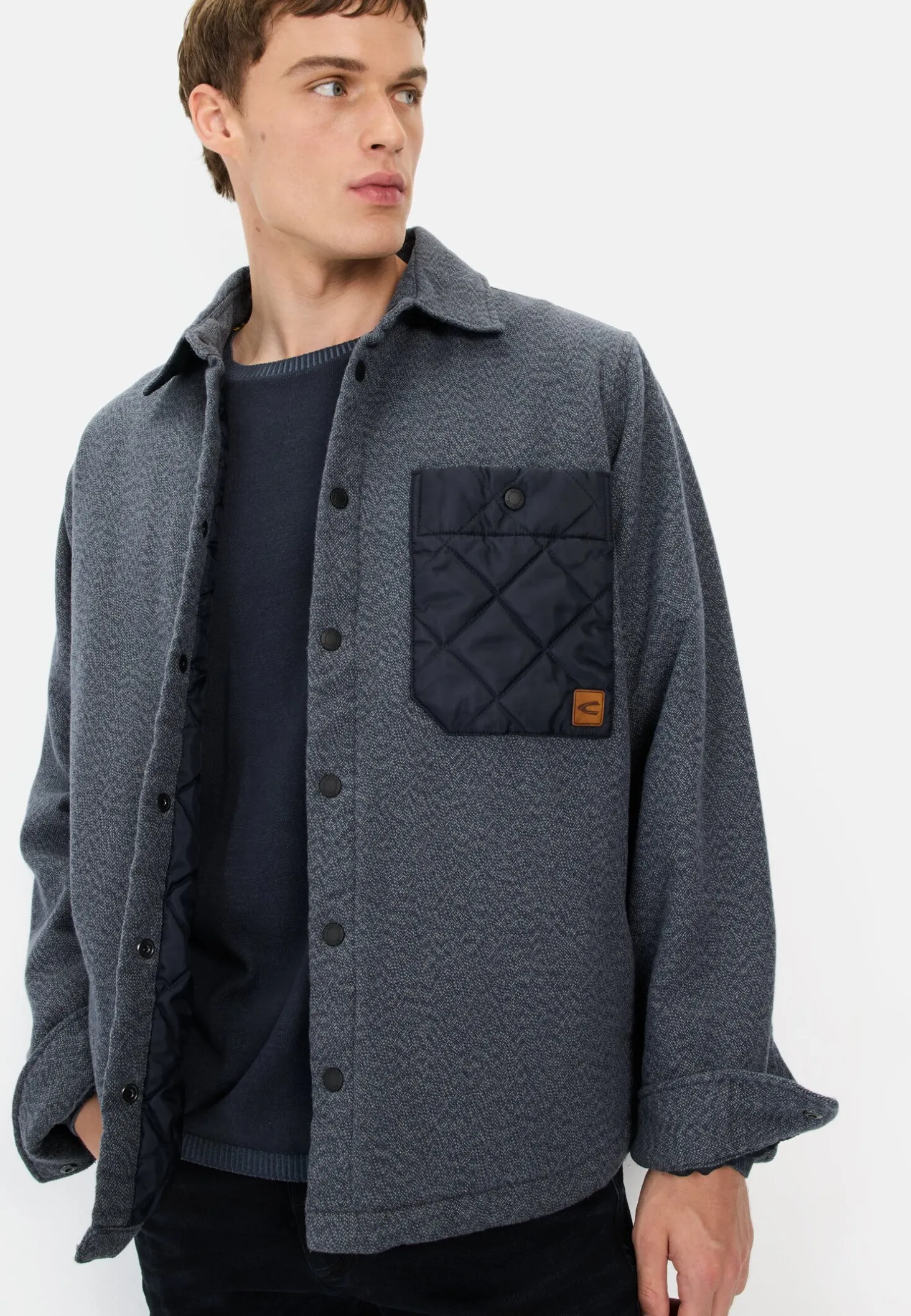 Overshirt aus reiner Baumwolle