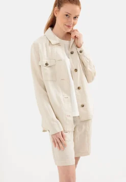 Overshirt im sommerlichen Leinenmix