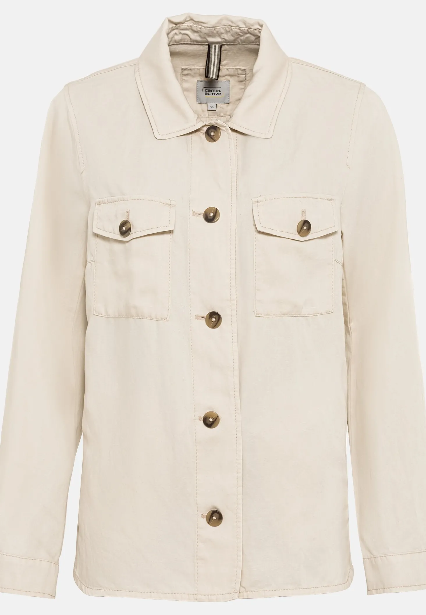 Overshirt im sommerlichen Leinenmix