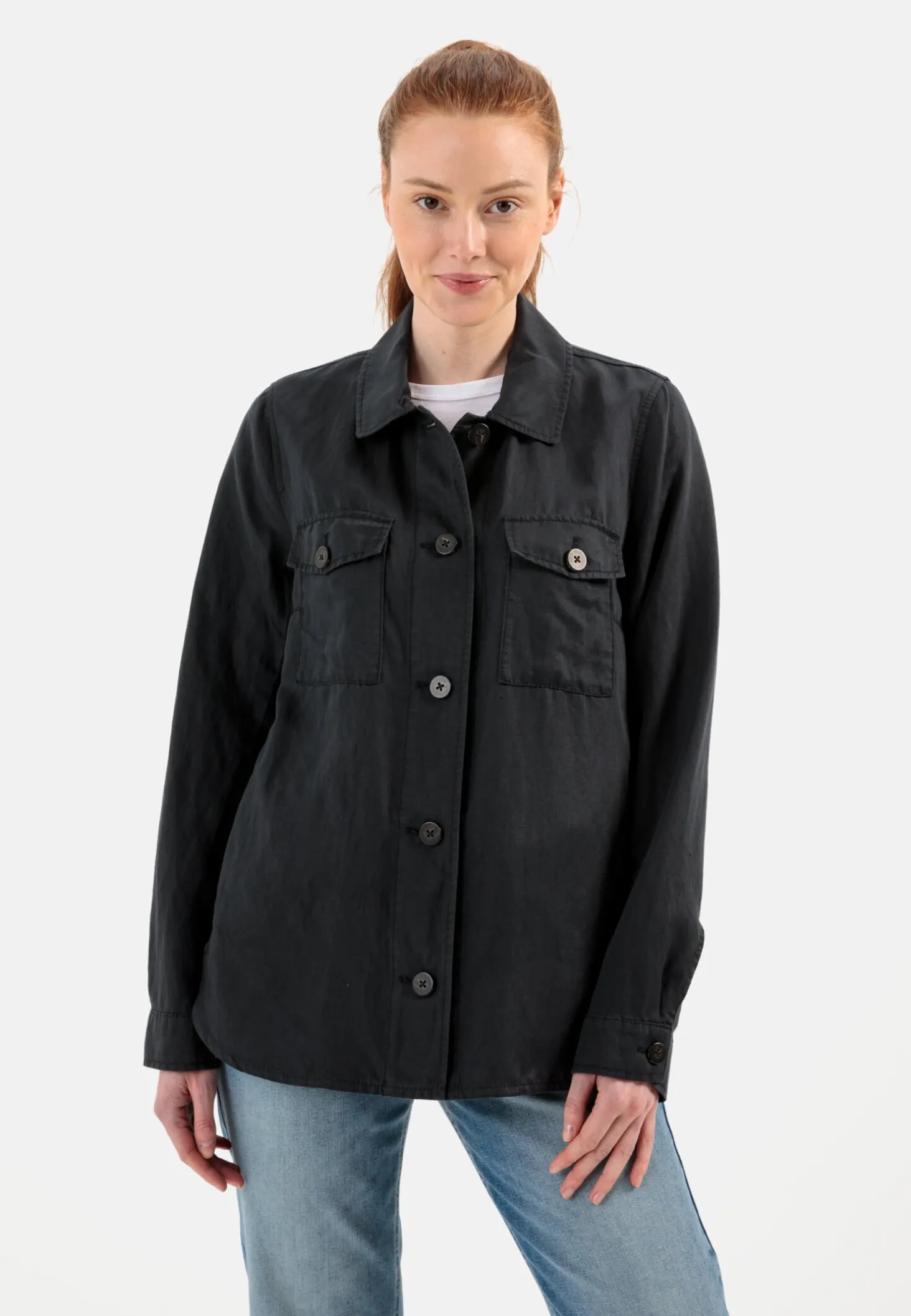 Overshirt im sommerlichen Leinenmix