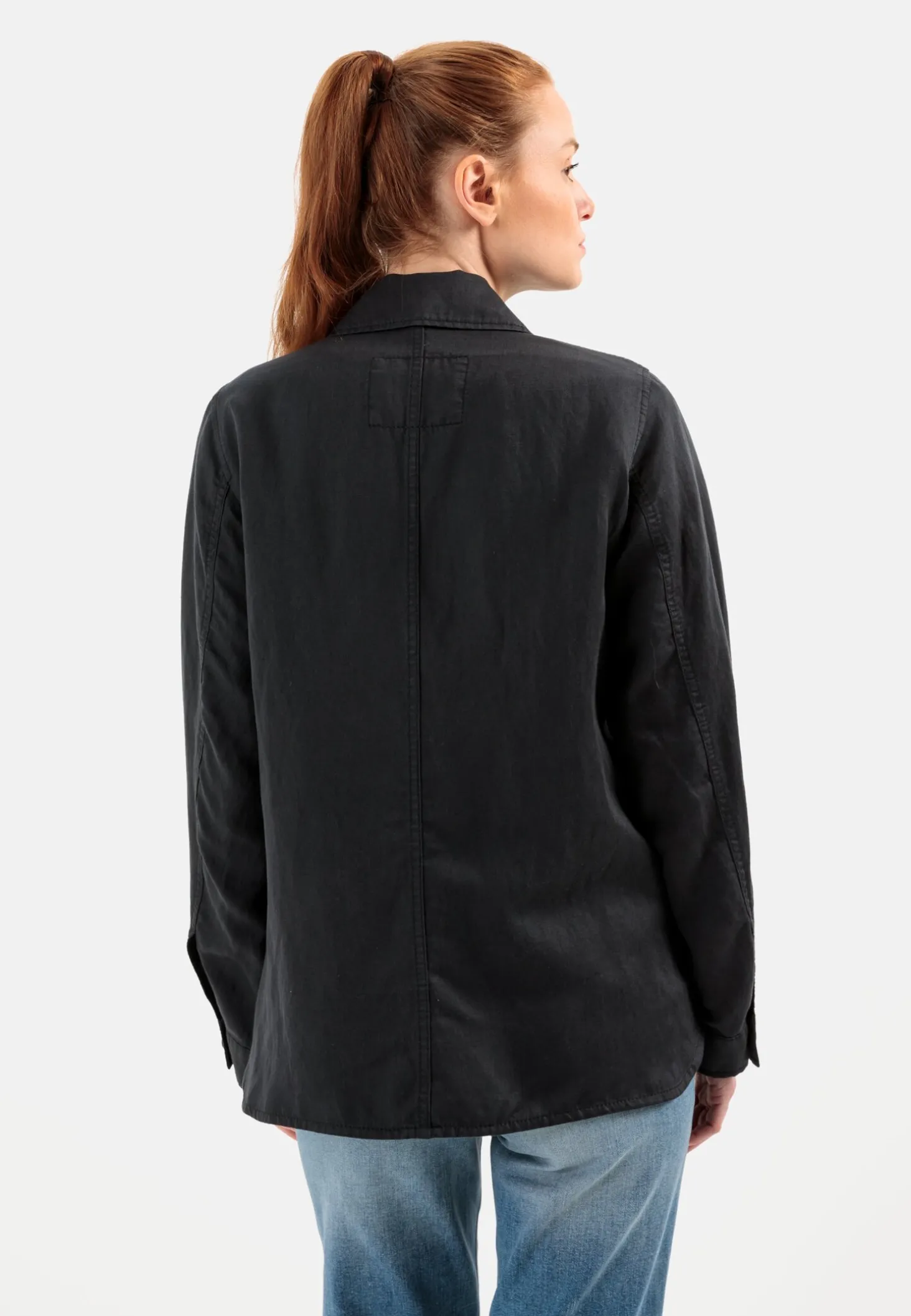 Overshirt im sommerlichen Leinenmix