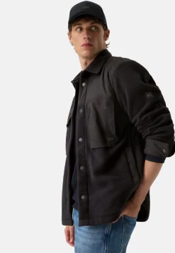 Overshirt mit Hemdkragen