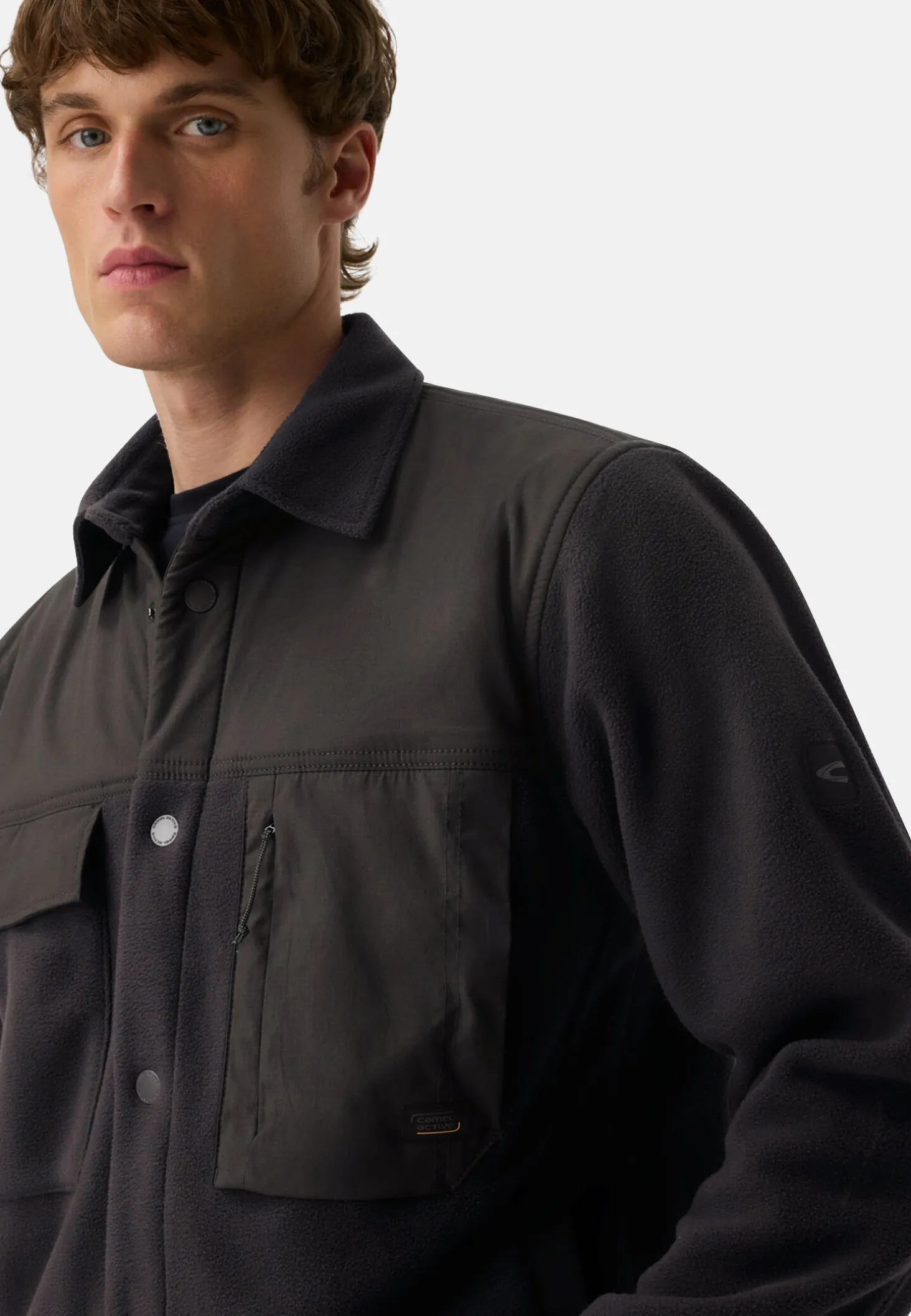 Overshirt mit Hemdkragen