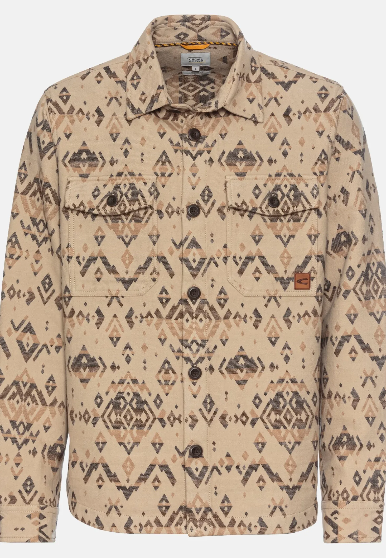 Overshirt mit Jacquard-Muster