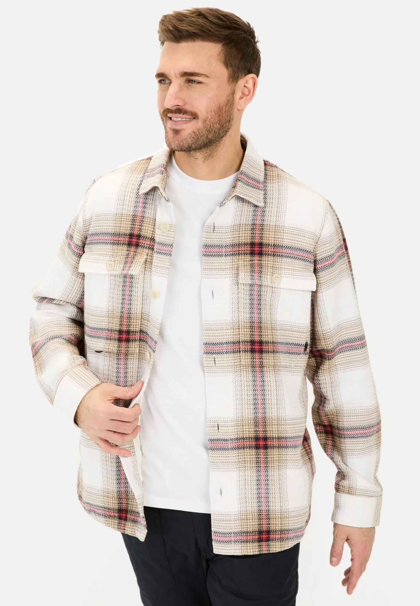 Overshirt mit seitlichen Eingrifftaschen