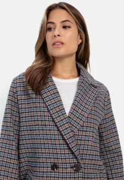 Oversized Blazer mit kariertem Muster