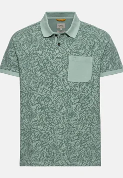 Piqué Poloshirt mit floralem Allover-Print