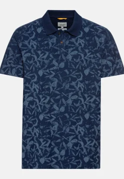 Pique Poloshirt mit floralem Print