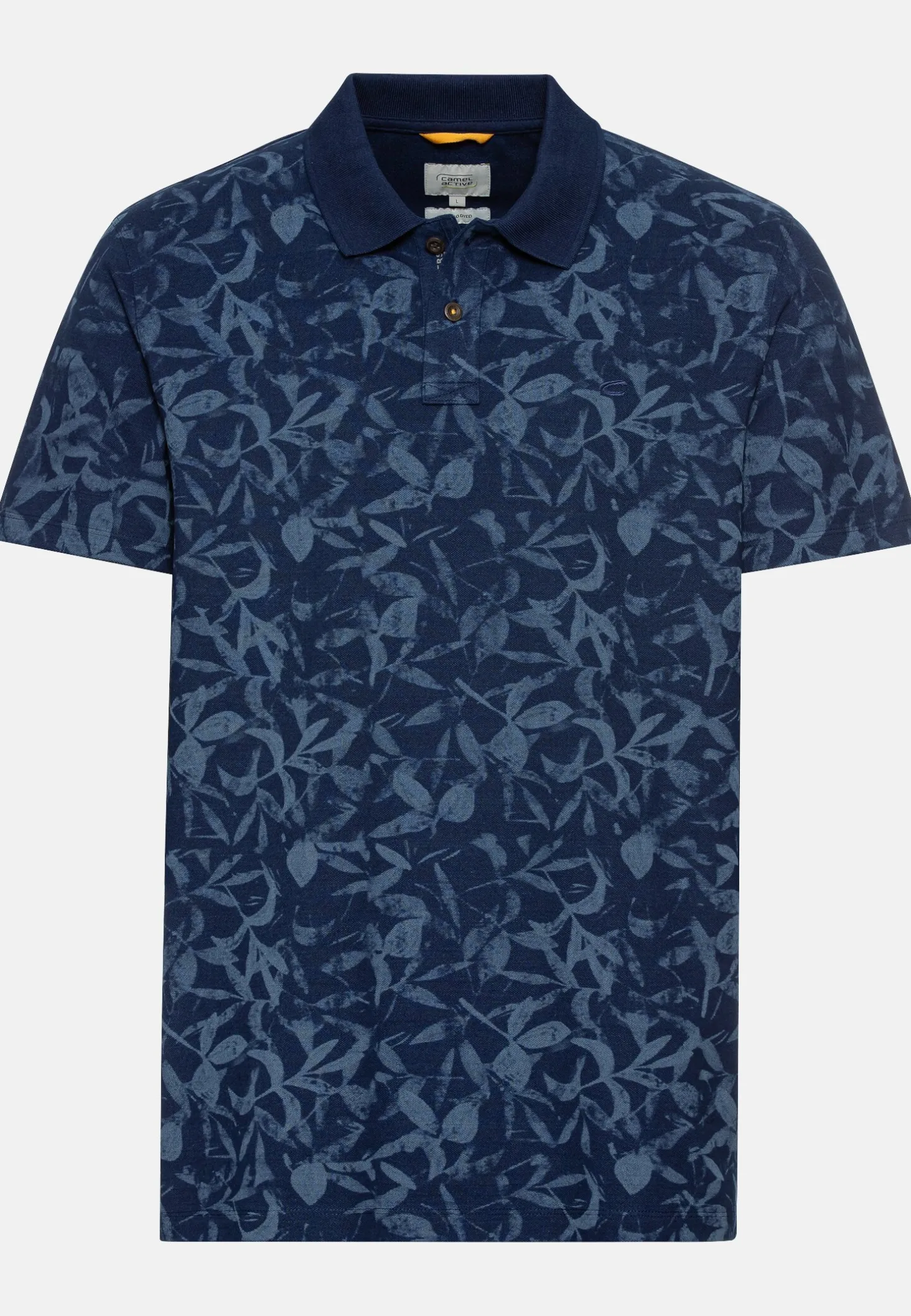 Pique Poloshirt mit floralem Print