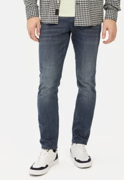 5-Pkt Slim Fit Hose aus Baumwollmischung mit Stretchfunktion