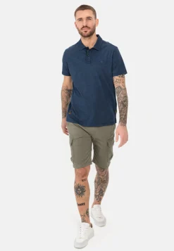 Poloshirt mit minimal Allover-Print