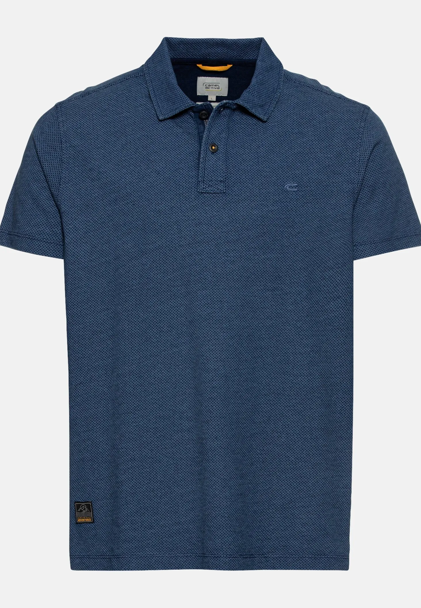 Poloshirt mit minimal Allover-Print