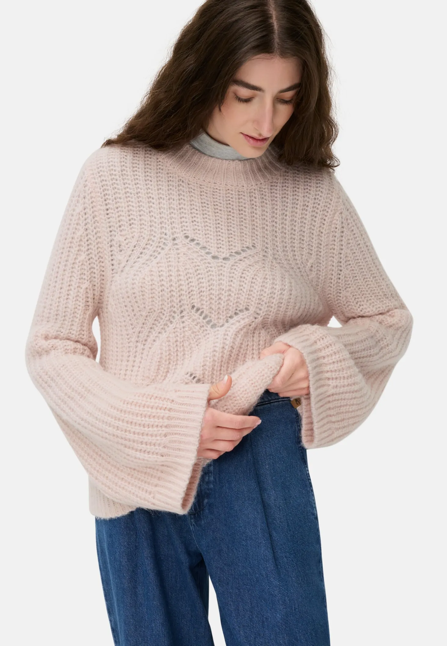 Pullover mit strukturiertem Strickmuster