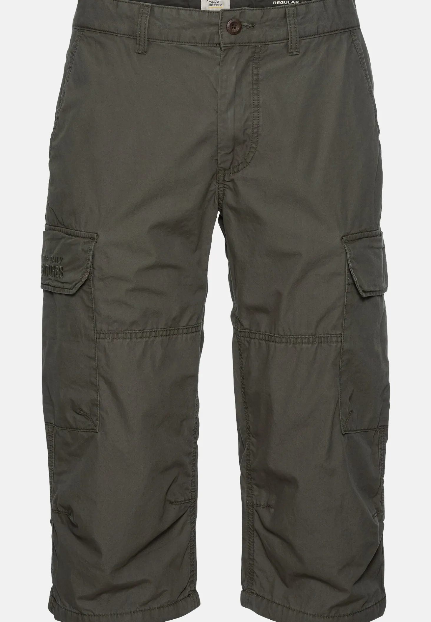Regular Fit 3/4 Cargo Shorts