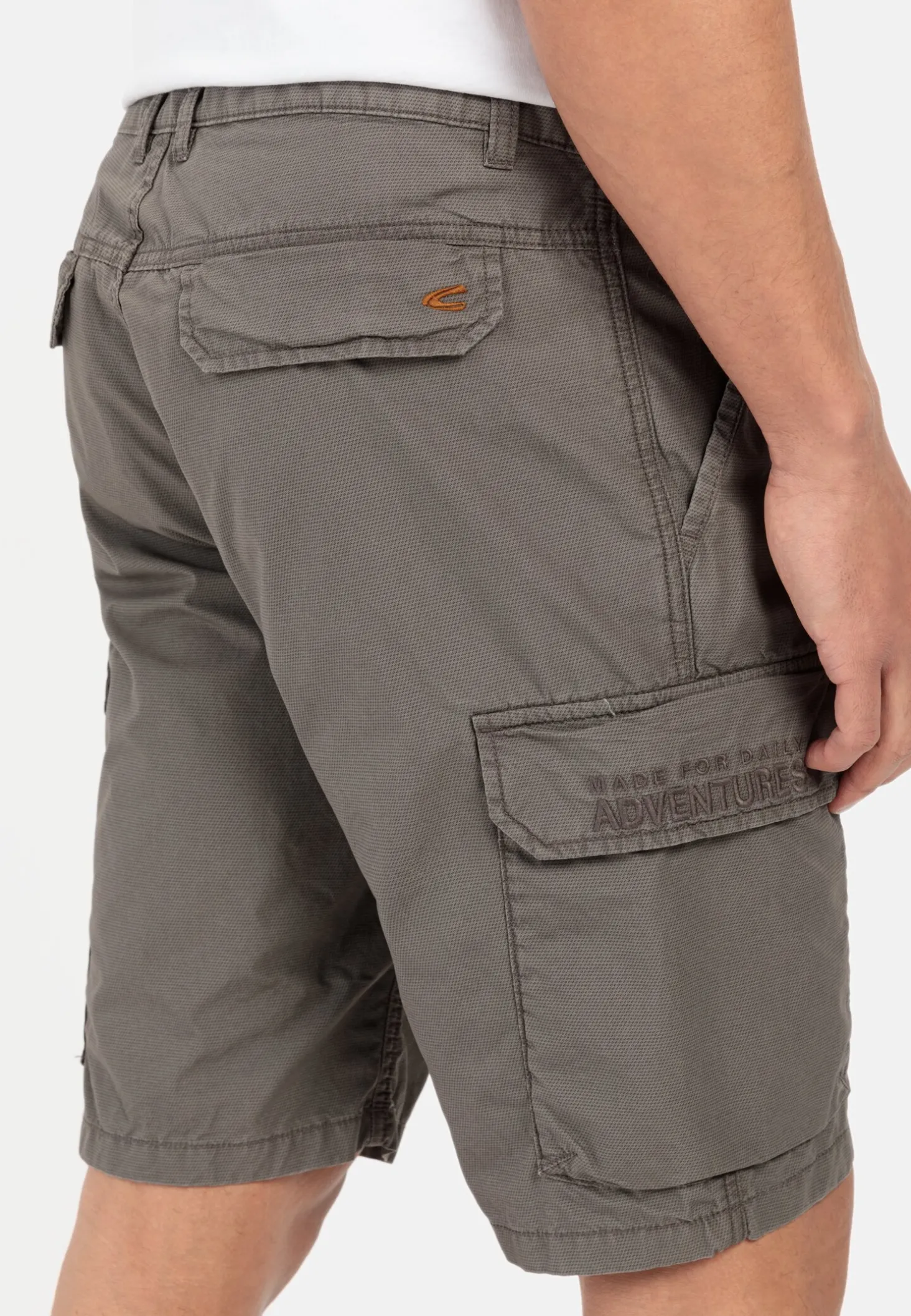 Regular Fit Cargo Shorts mit Minimal Print
