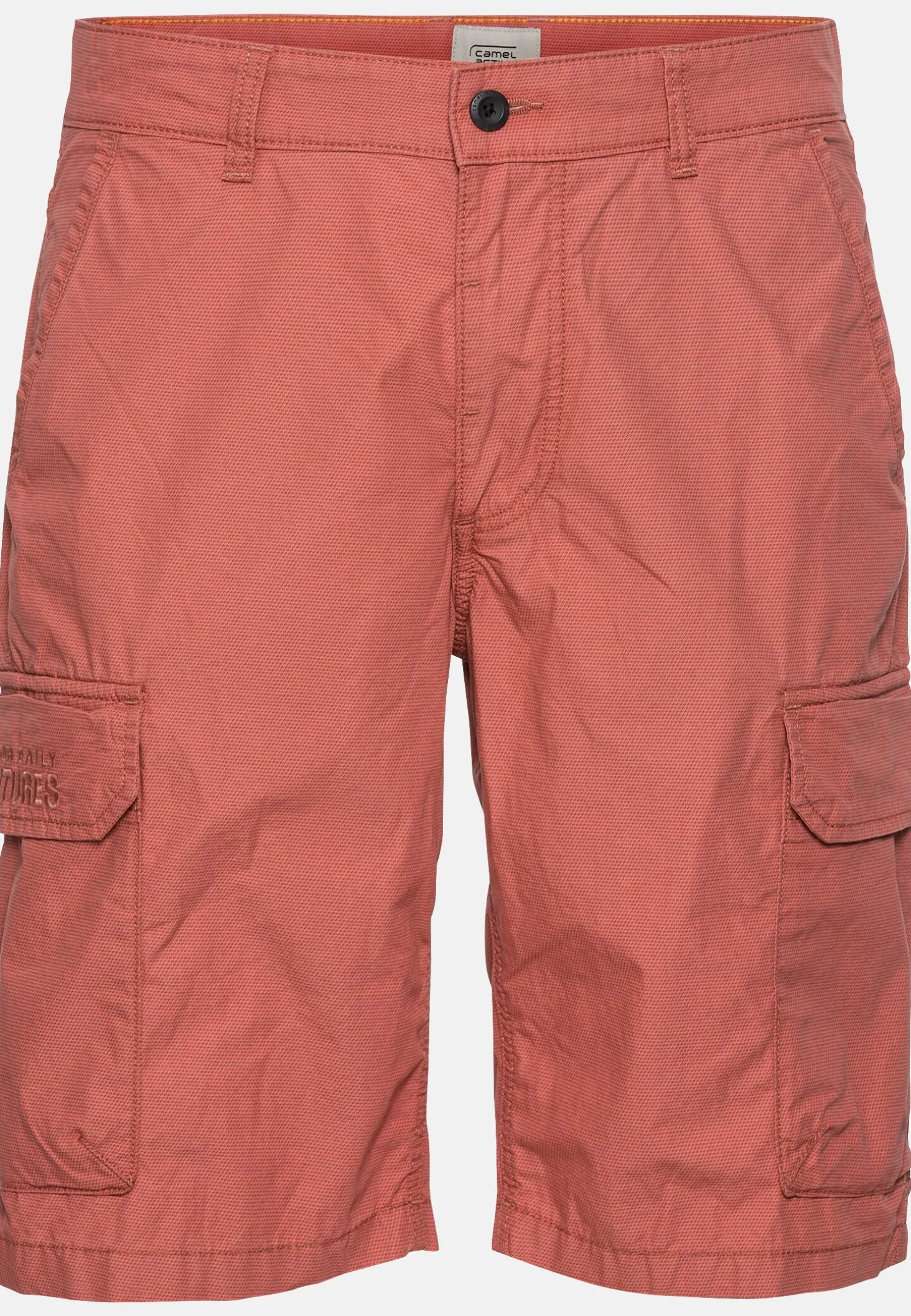 Regular Fit Cargo Shorts mit Minimal Print