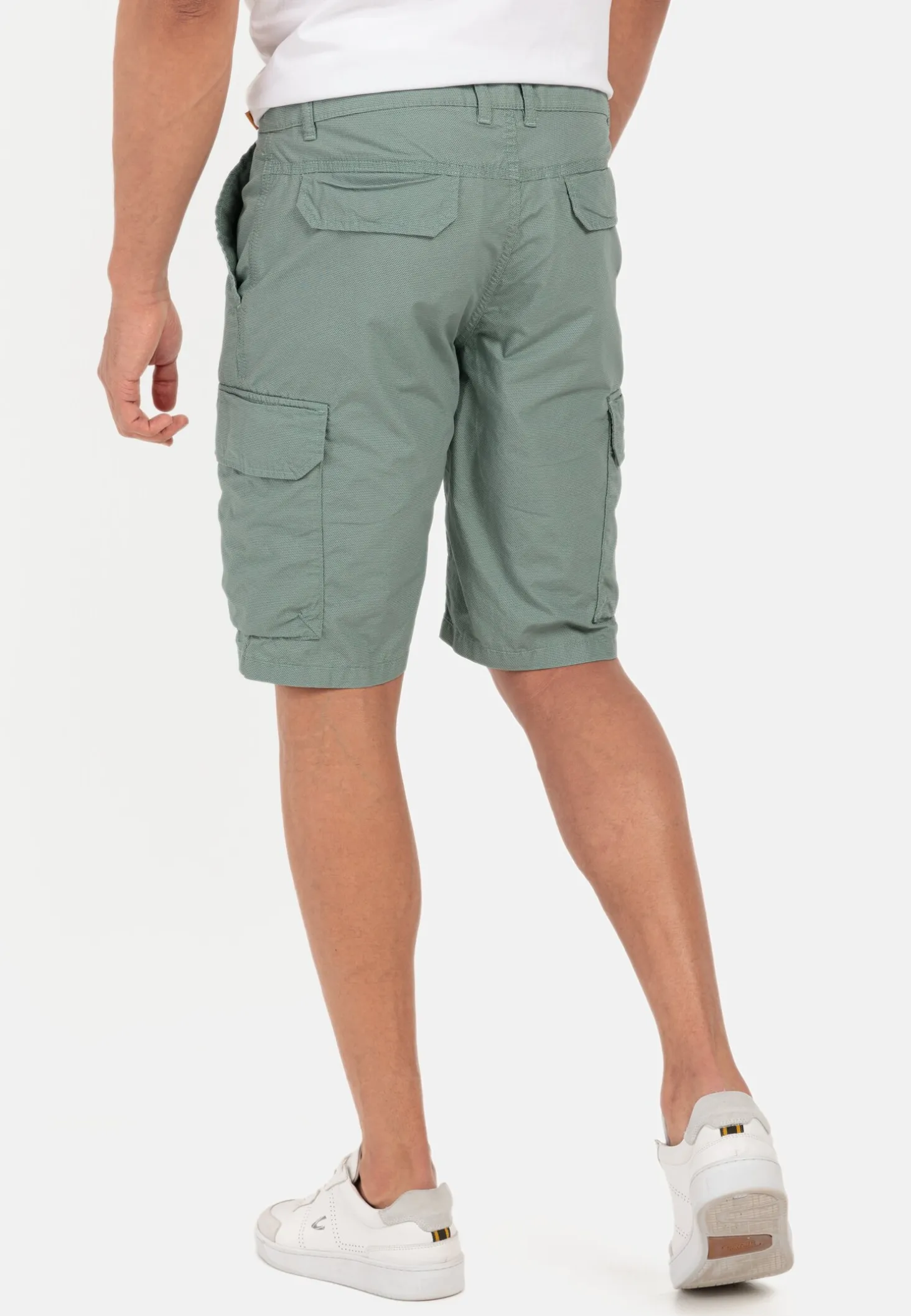 Regular Fit Cargo Shorts mit Minimal Print