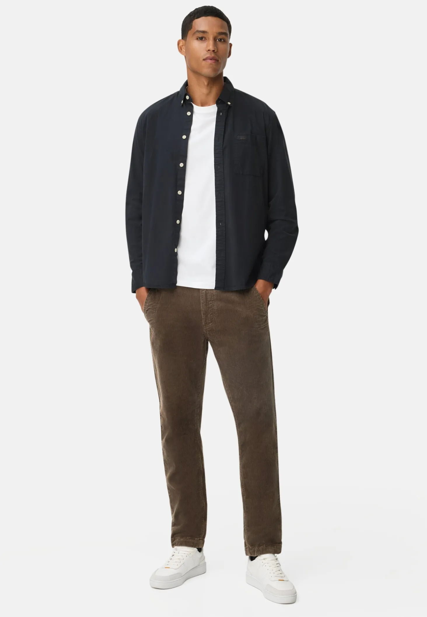 Regular Fit Chino Hose aus Cord