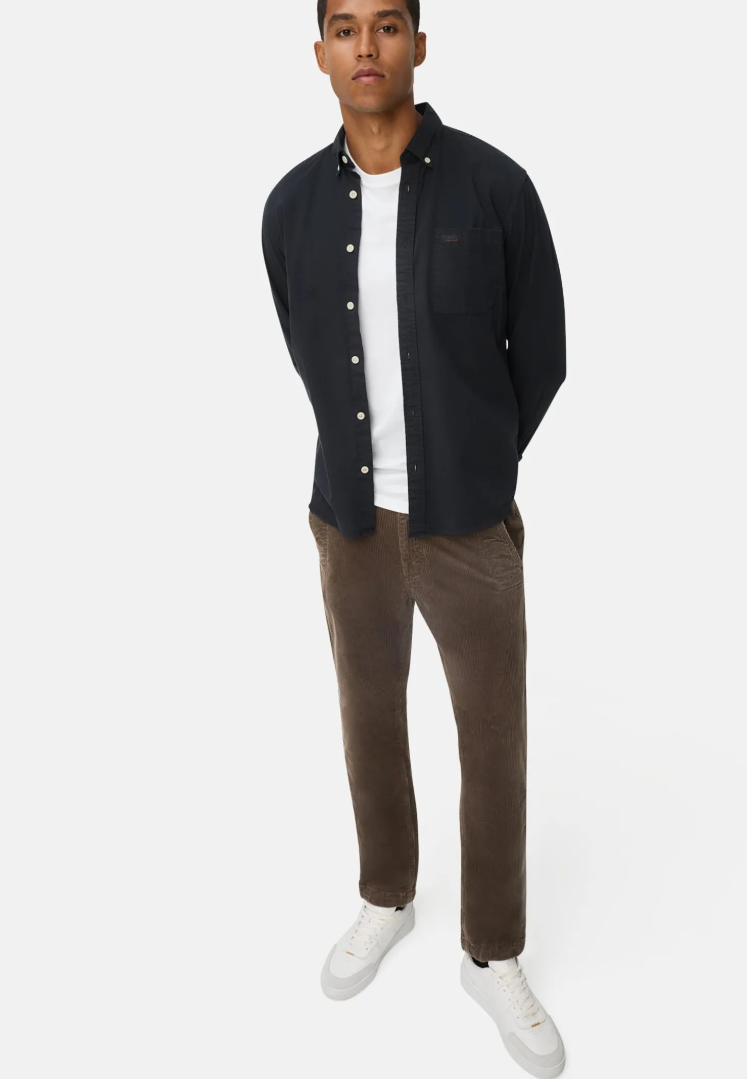 Regular Fit Chino Hose aus Cord