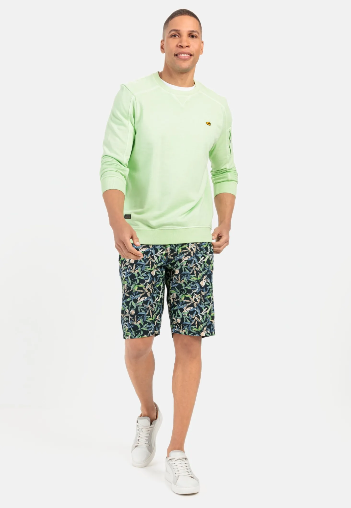 Regular Fit Chino Short mit Allover-Print