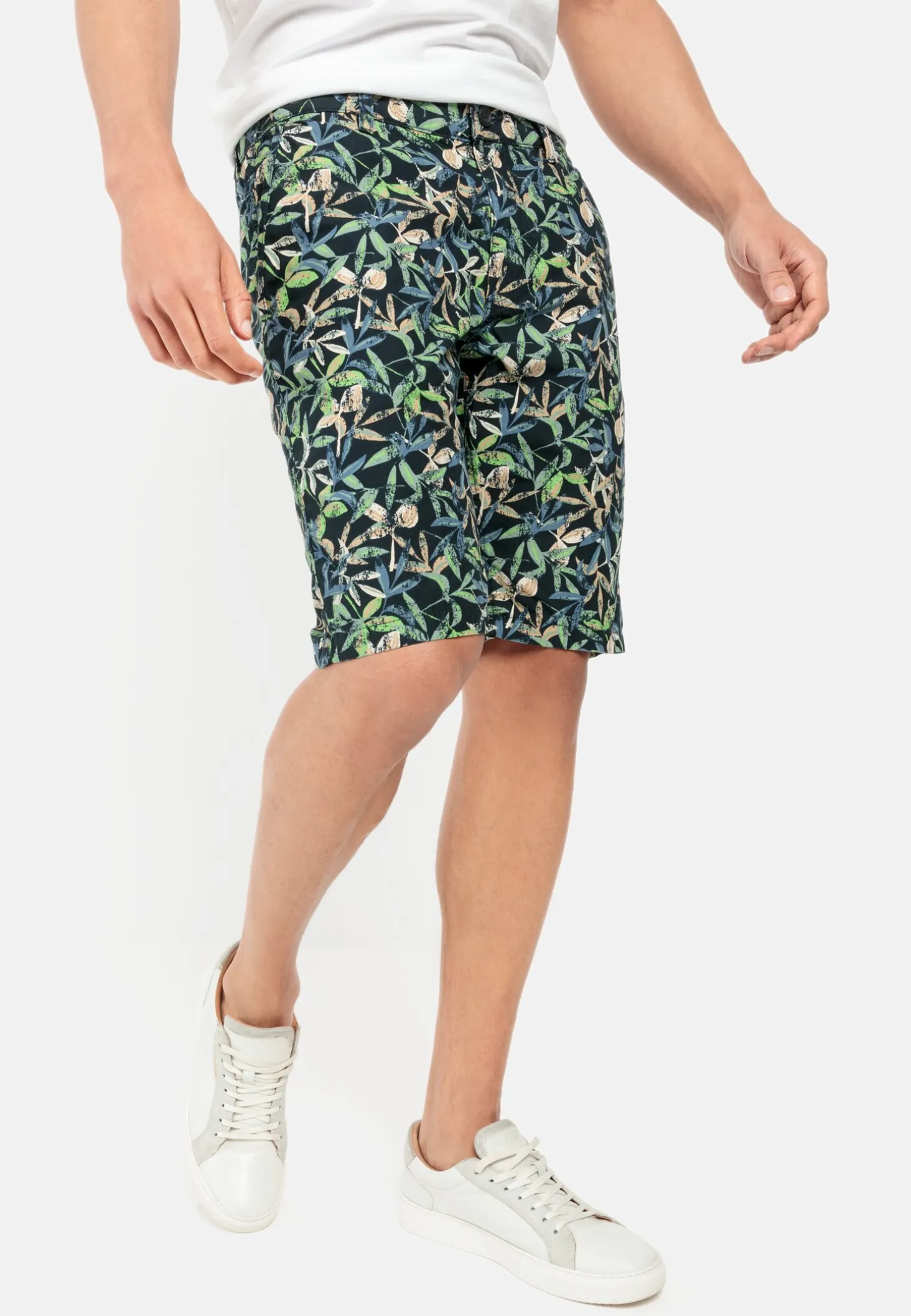 Regular Fit Chino Short mit Allover-Print