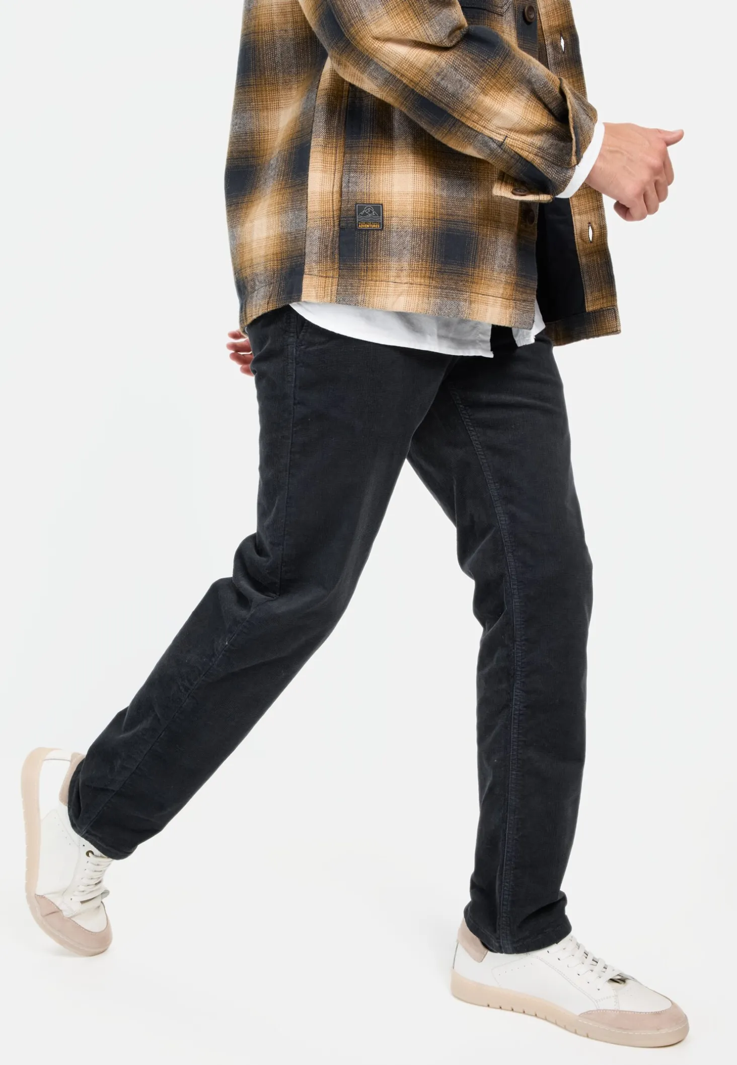Relaxed Fit Cord Chino mit Thermofutter