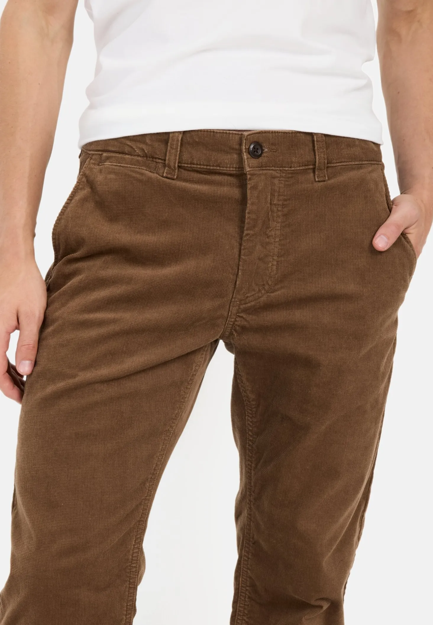 Relaxed Fit Cord Chino mit Thermofutter