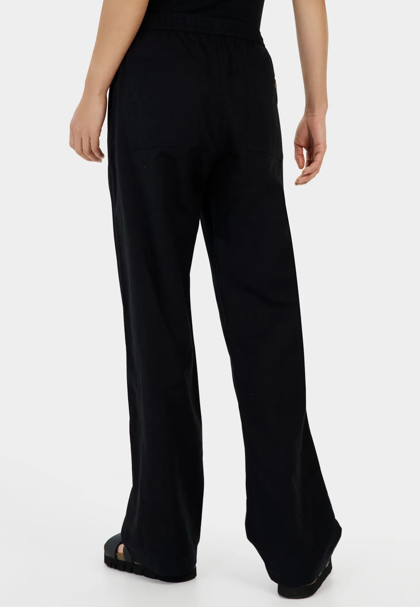 Relaxed Fit Hose aus einem Leinenmix