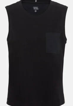 Ärmelloses T-Shirt mit Brusttasche