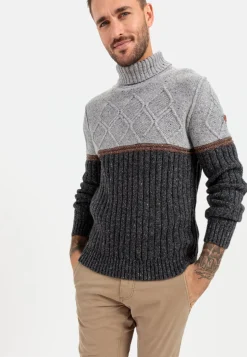 Rollkragenpullover mit nachhaltiger Merinowolle