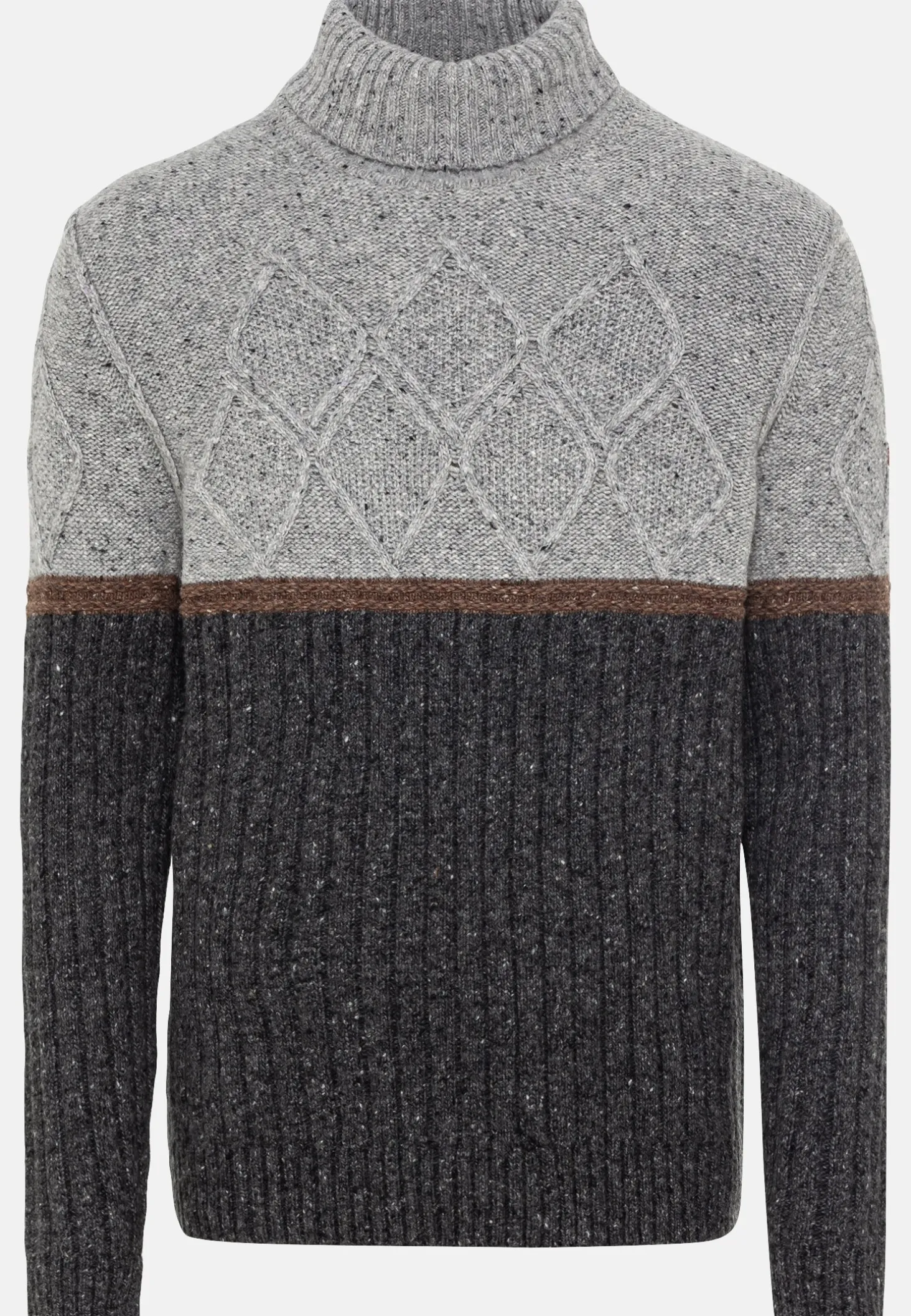 Rollkragenpullover mit nachhaltiger Merinowolle