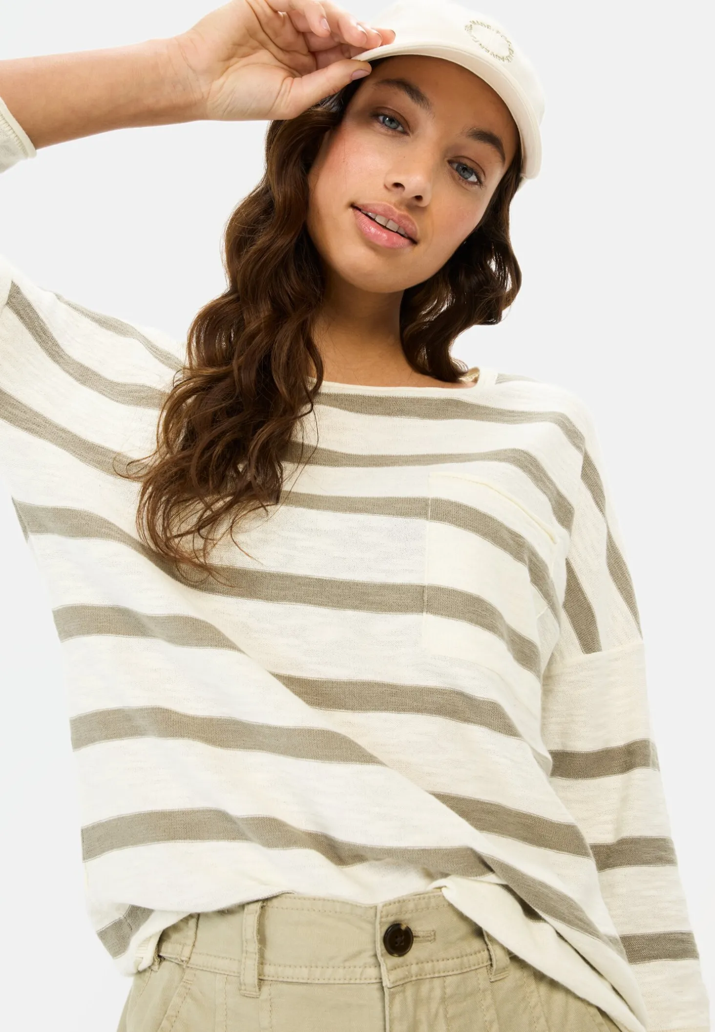 Rundhals Pullover aus Baumwolle