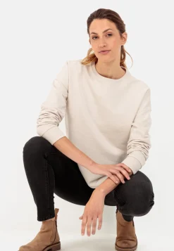 Rundhals Sweatshirt aus reiner Baumwolle