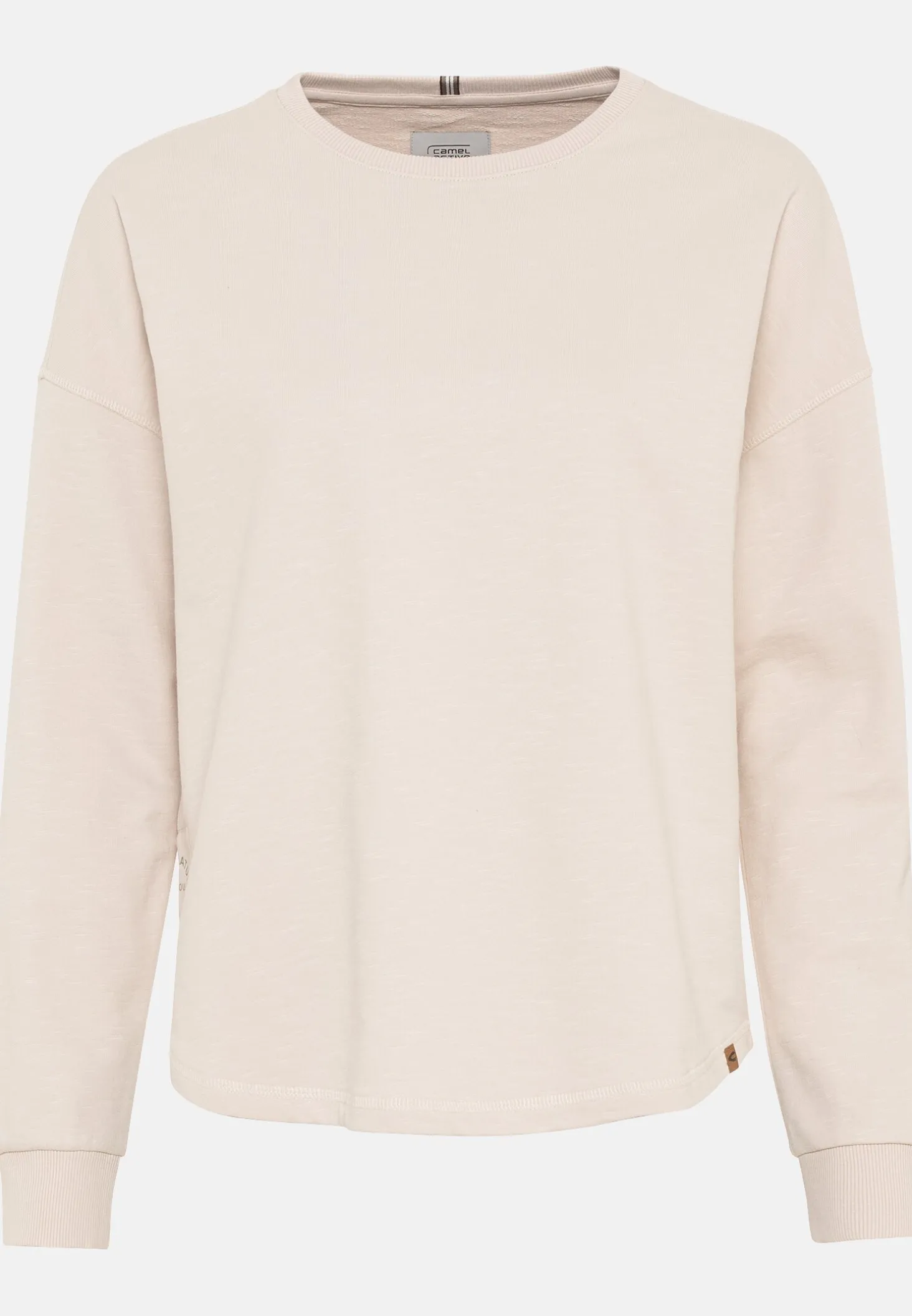 Rundhals Sweatshirt aus reiner Baumwolle