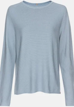 Rundhals Sweatshirt aus reiner Baumwolle
