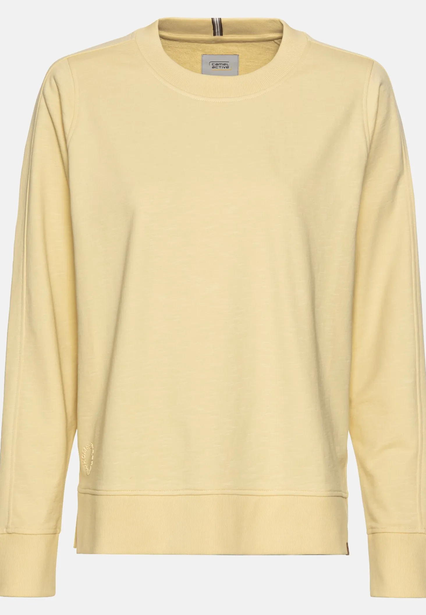 Rundhals Sweatshirt aus reiner Baumwolle