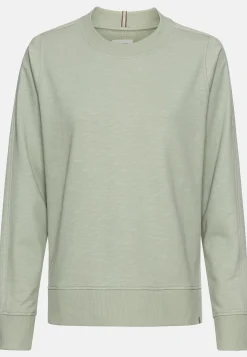 Rundhals Sweatshirt aus reiner Baumwolle