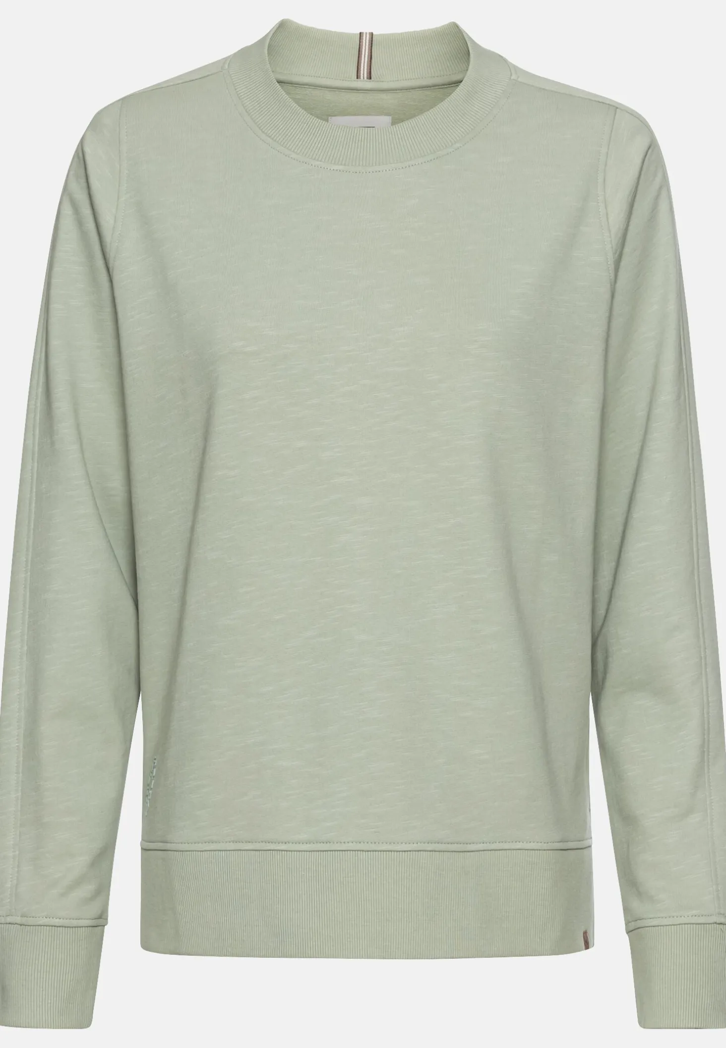 Rundhals Sweatshirt aus reiner Baumwolle