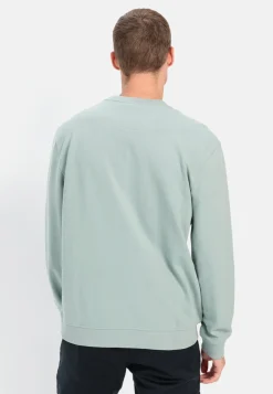 Rundhals Sweatshirt mit Brusttasche
