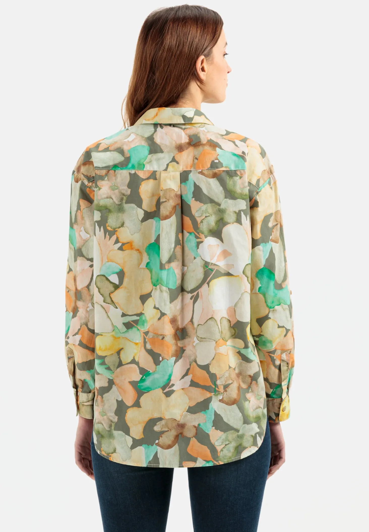Schlupfbluse mit Allover Print