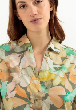 Schlupfbluse mit Allover Print