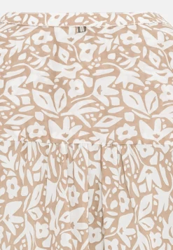 Schlupfbluse mit Allover-Blumenprint